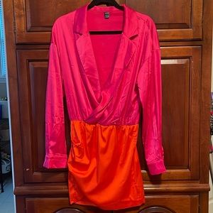 Pink and orange dress